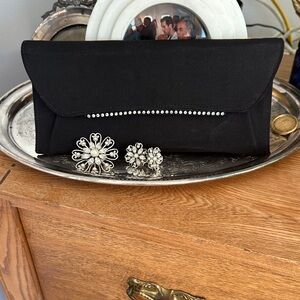 Vintage Clutch with Rhinestone Detail